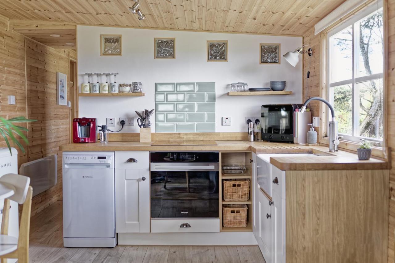 Scandi Cabin On A Hill, With Stunning Panoramic Views Ludgvan Eksteriør billede